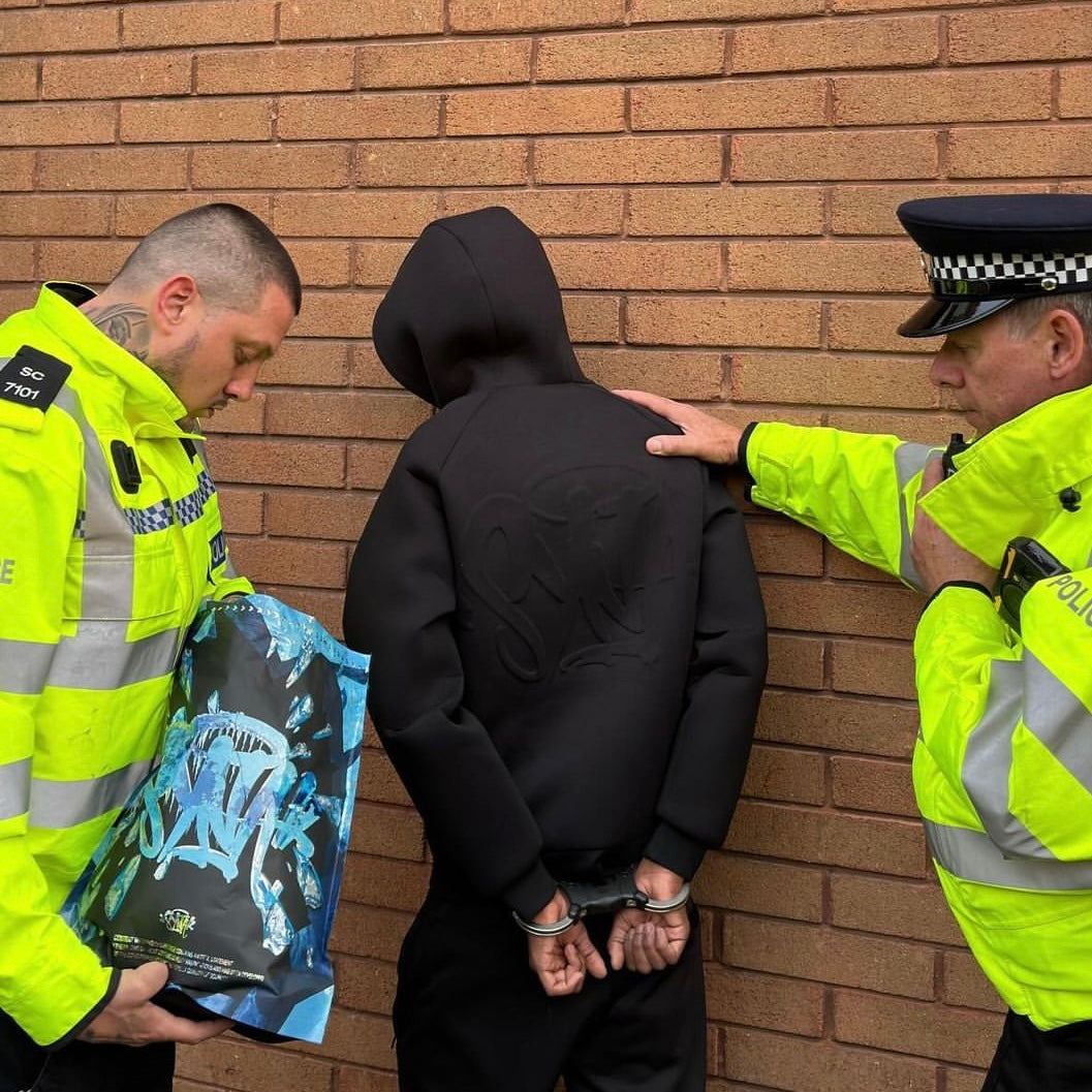 Syna World Neoprene Embossed Hoodie - Black