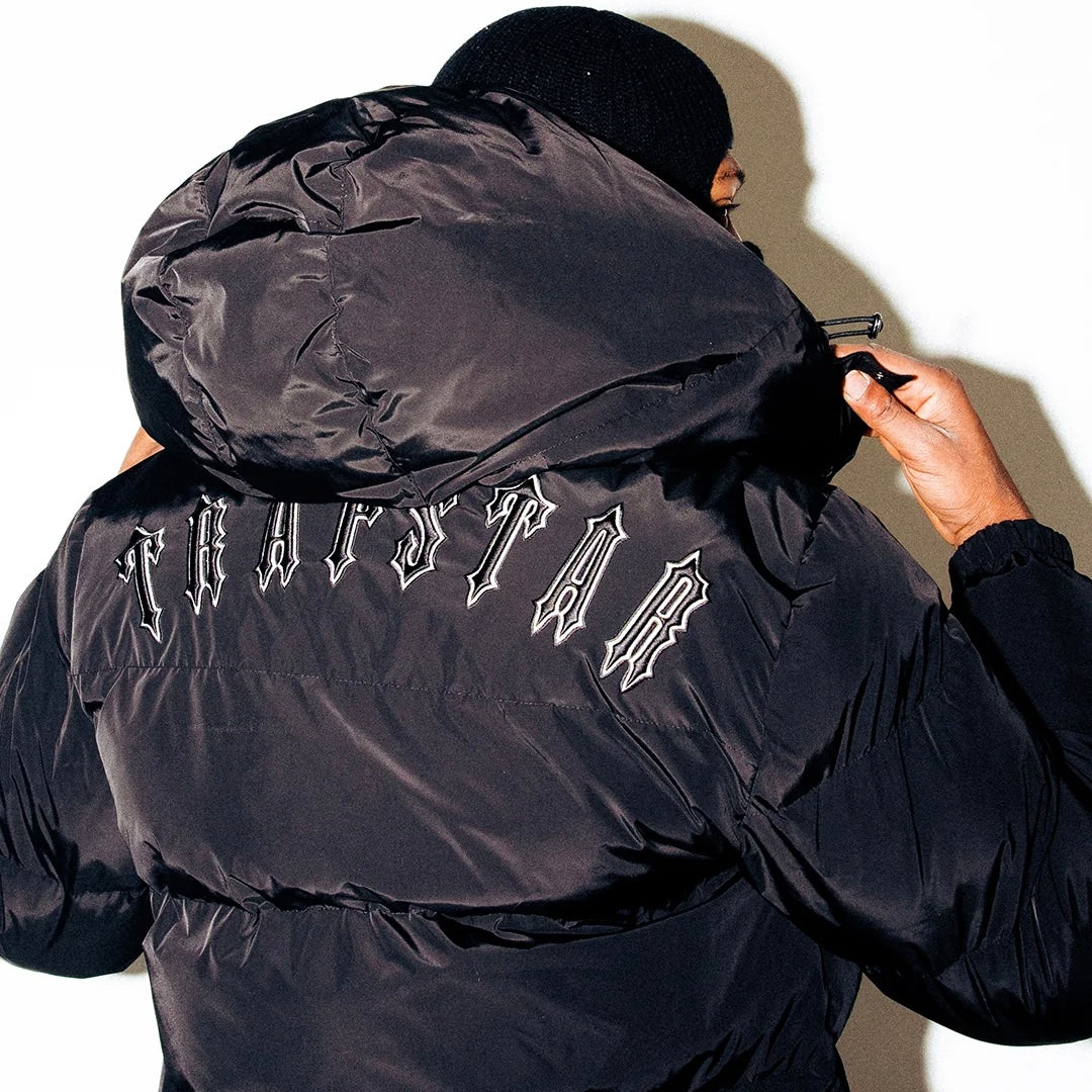 Trapstar Irongate Detachable Hooded Puffer Jacket - Black