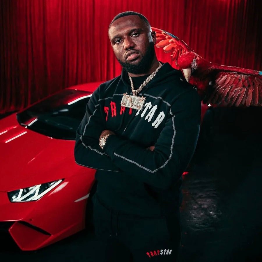 Trapstar Irongate Chenille Arch Hooded Tracksuit - Infrared Edition