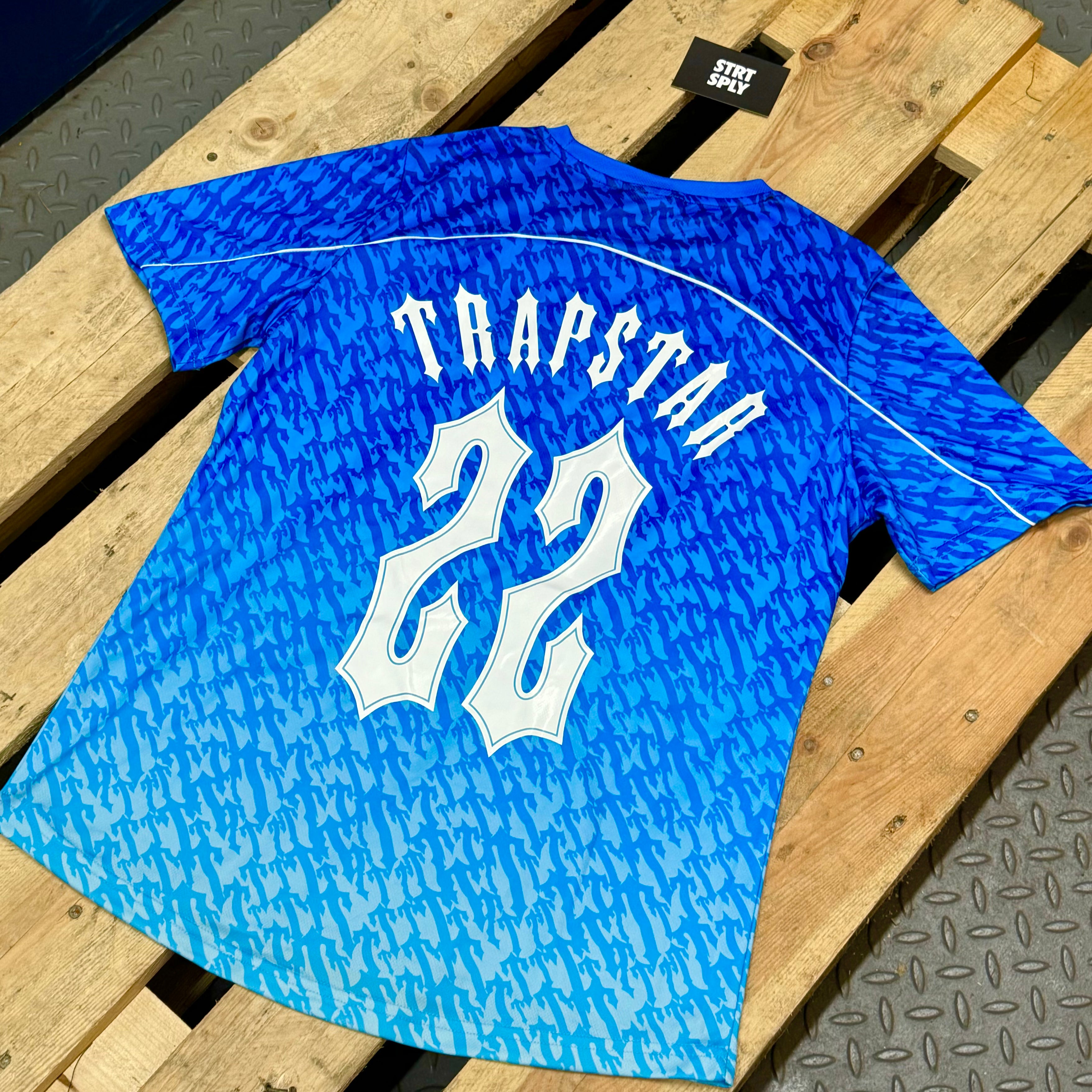 Preloved Trapstar T Football Jersey - Blue Gradient