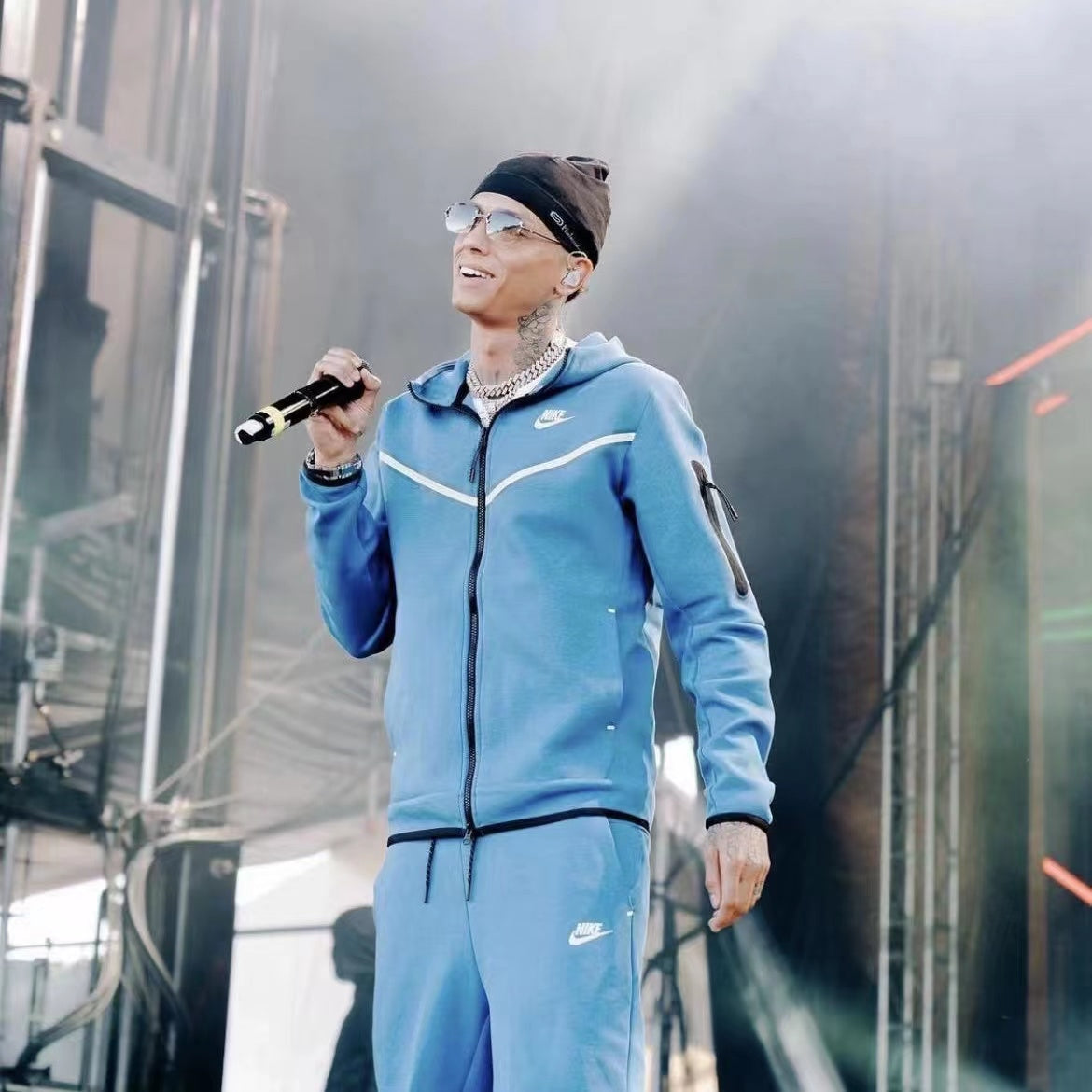 Nike Tech Fleece Bottoms - Marina Blue (New Season)