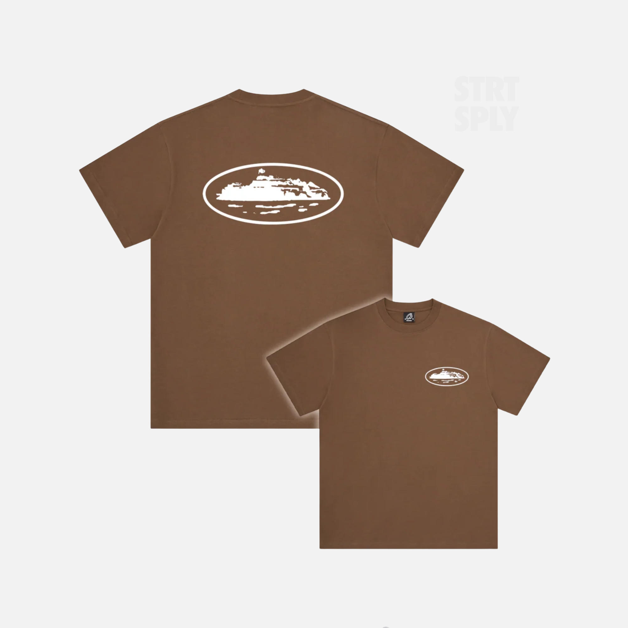Corteiz RTW OG Island T-Shirt - Brown