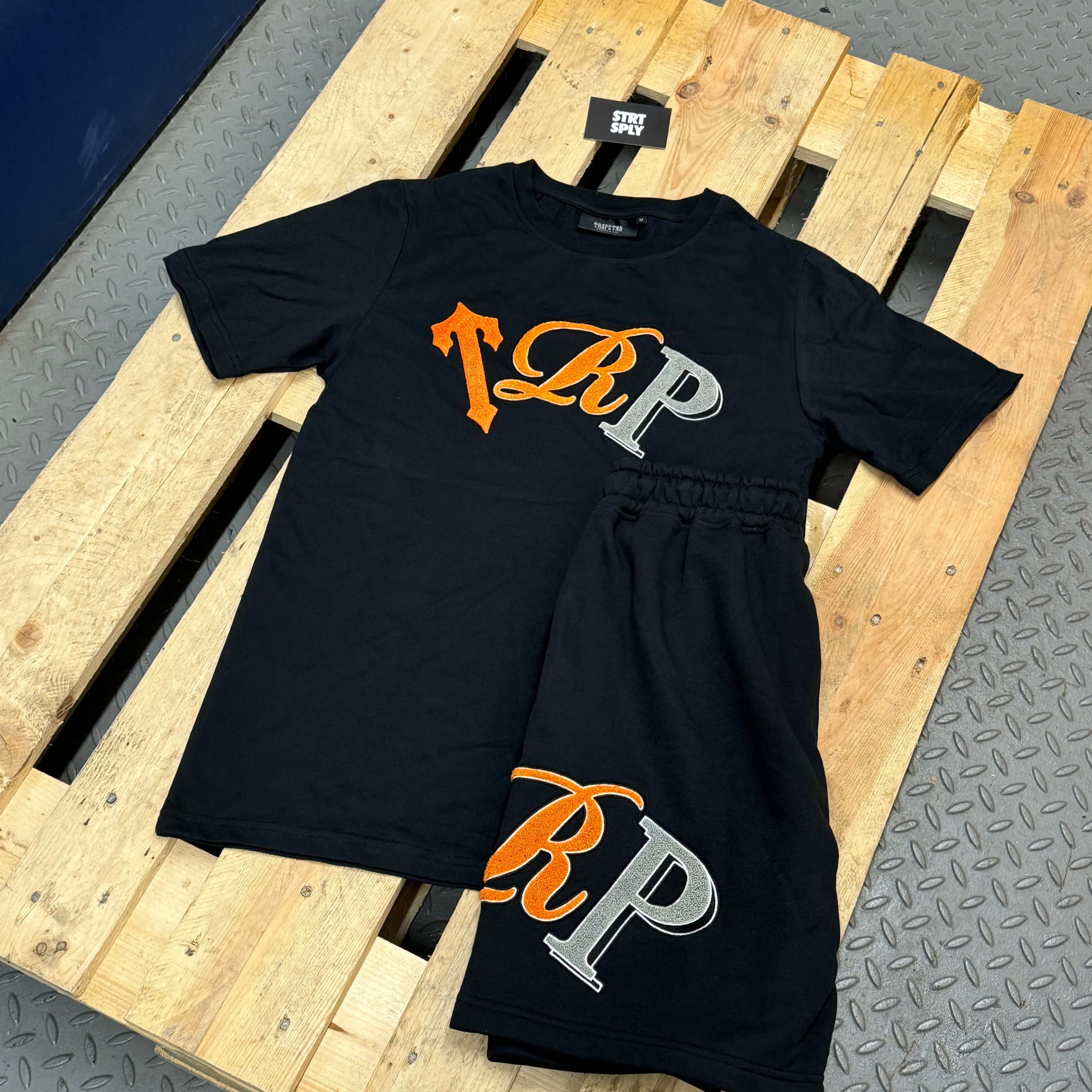 Trapstar TRP Short Set - Black / Orange