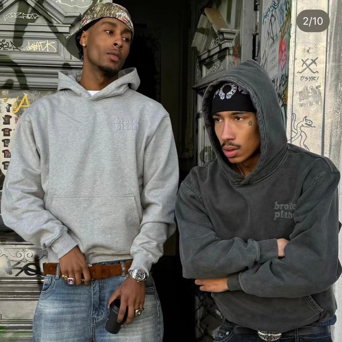 Broken Planet Market Basics Hoodie - Heather Grey