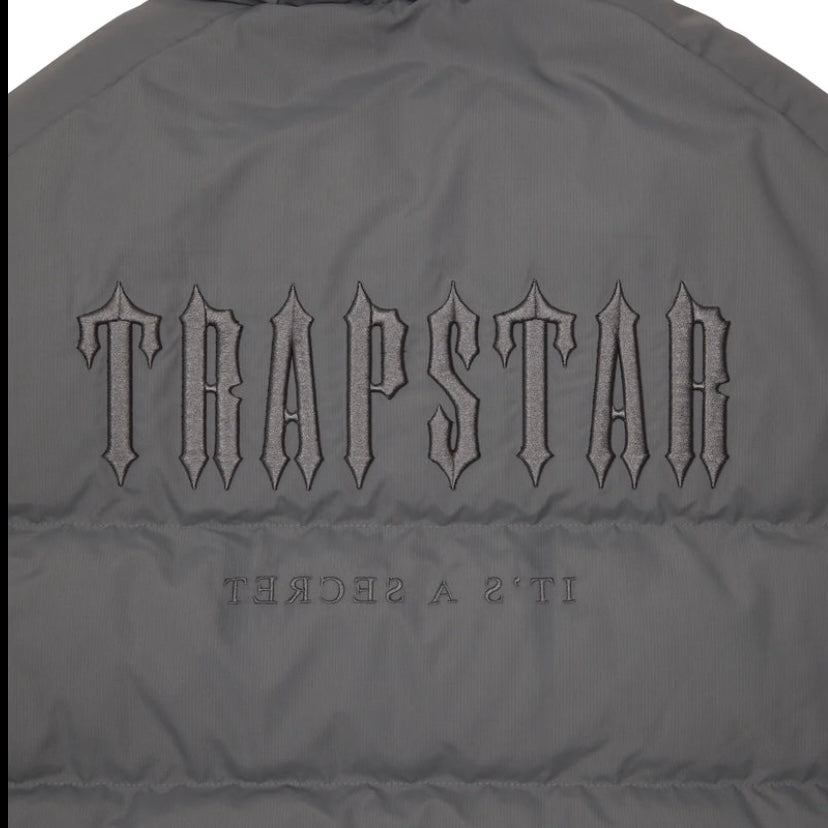 Trapstar Decoded Hooder Puffer 2.0 Jacket - Stone Grey