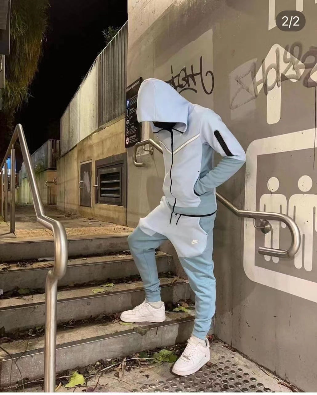 Nike Tech Fleece Hoodie - Celestine Blue
