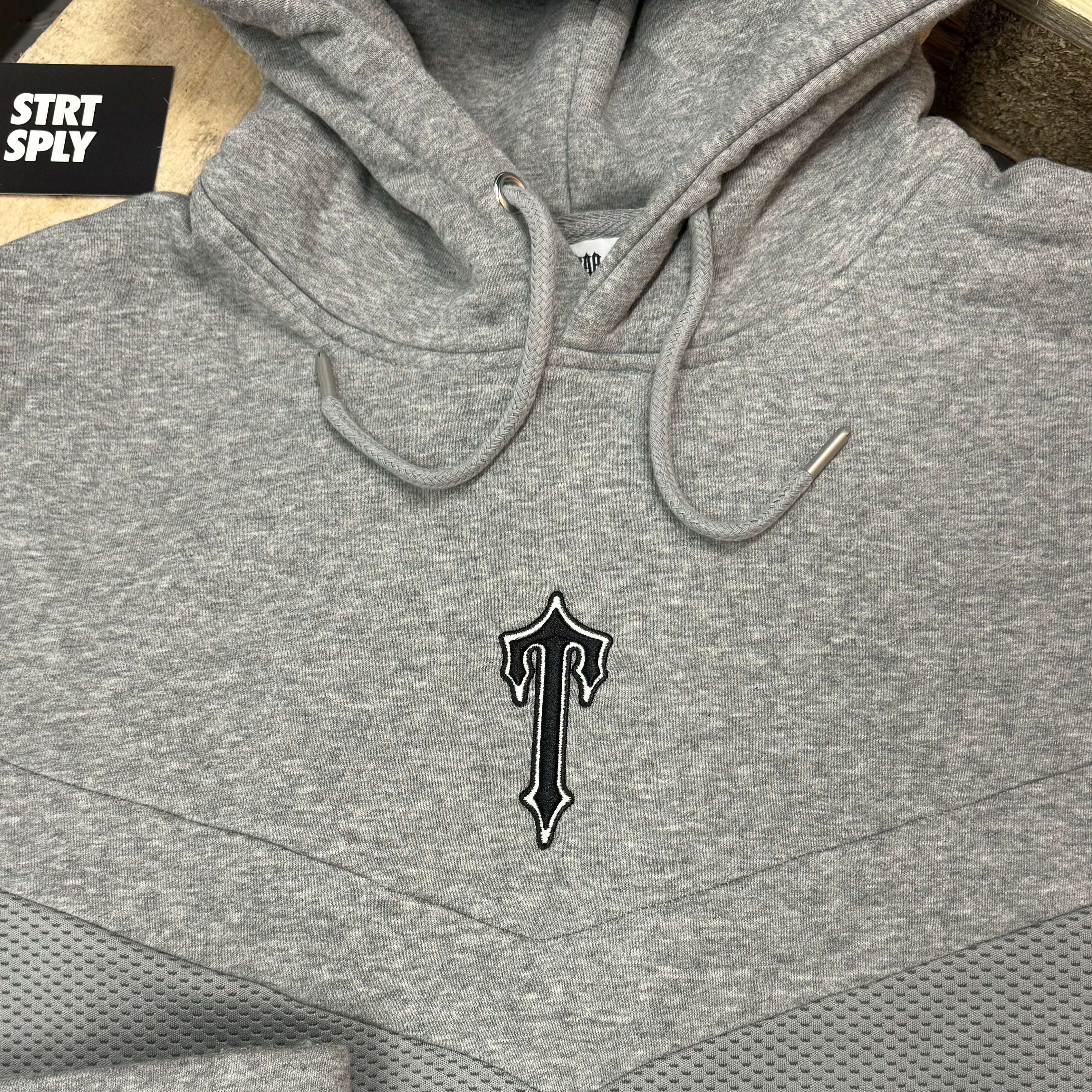 Trapstar V Stripe Hooded Tracksuit - Grey