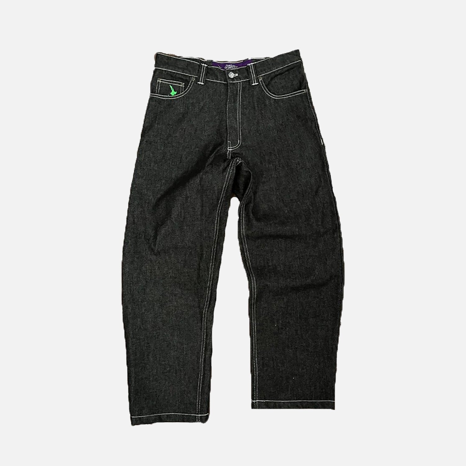 Always Do What You Should Do Denim Heavy Duty Jeans - Black / Blue @