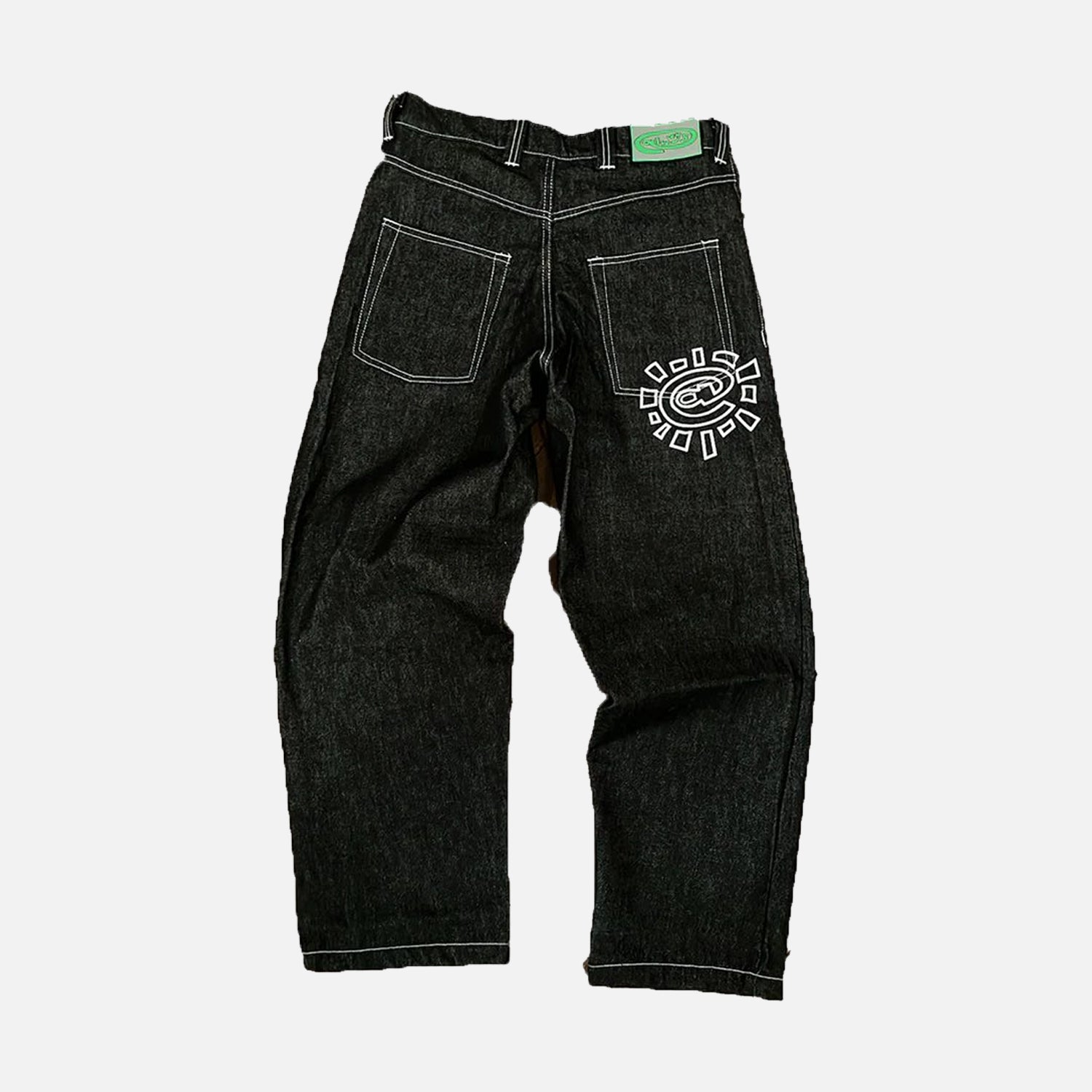Always Do What You Should Do Denim Heavy Duty Jeans - Black @