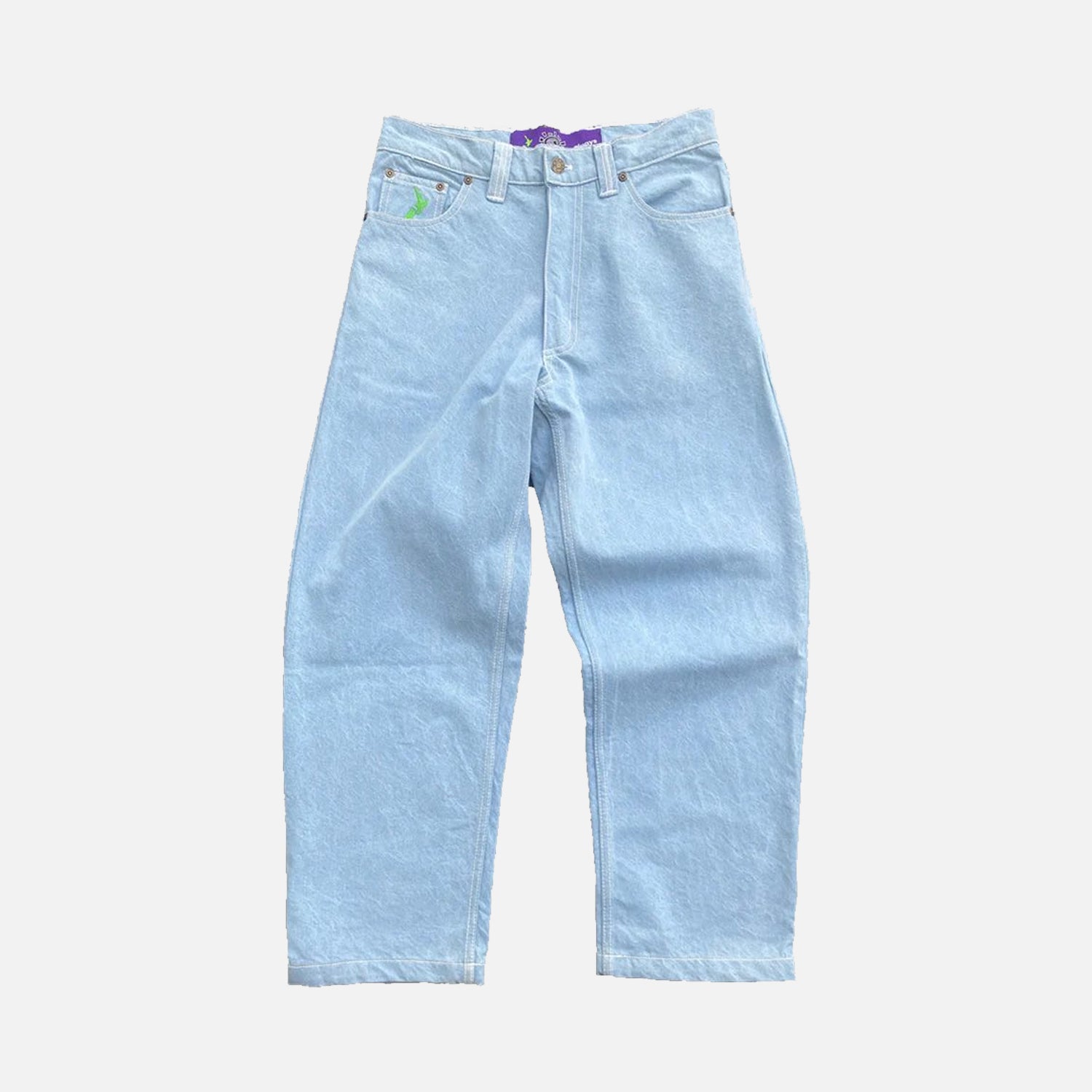 Always Do What You Should Do Denim Heavy Duty Jeans - Light Blue