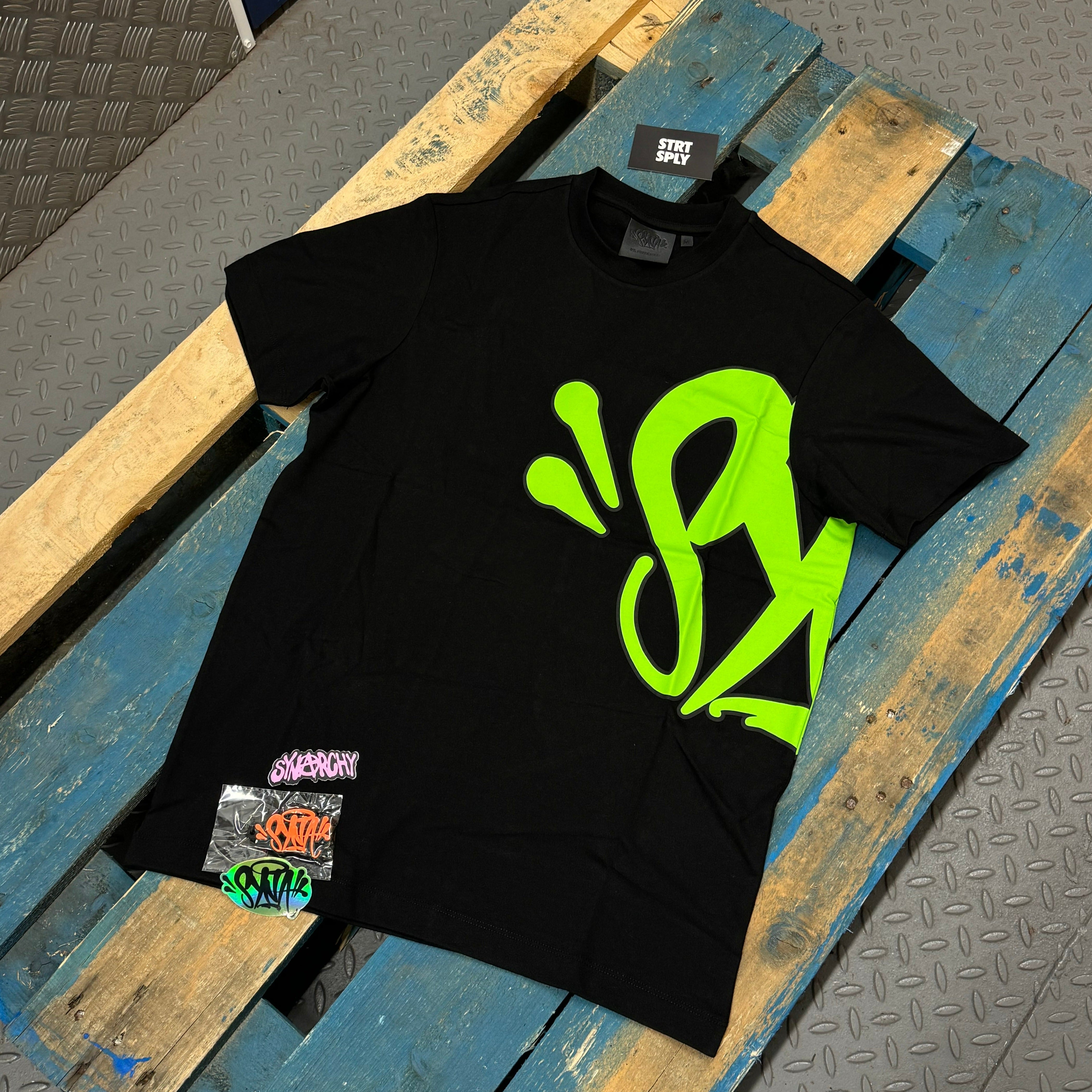 Syna World Logo OG T-Shirt - Black / Green