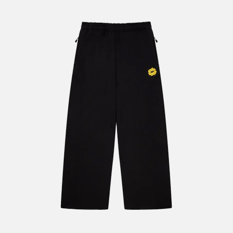 Broken Planet Cosmic Speed Wide Leg Bottoms - Midnight Black