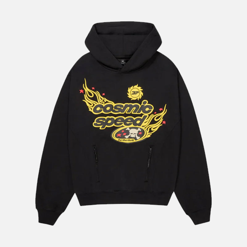 Broken Planet Cosmic Speed Hoodie - Midnight Black