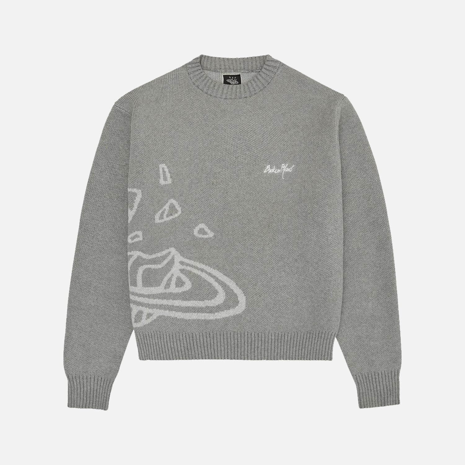 Broken Planet Market Knit Sweater - Heather Grey