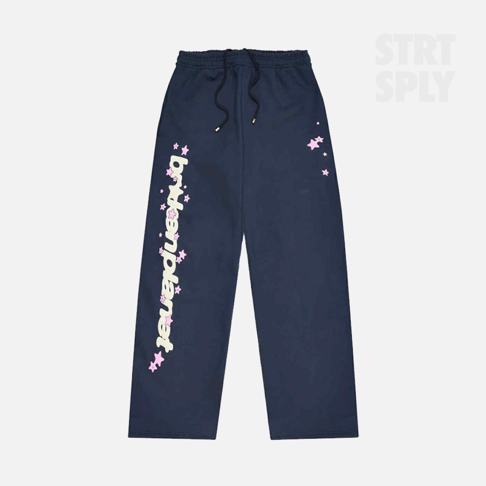 Broken Planet All The Stars Bottoms - Deep Navy / Pink
