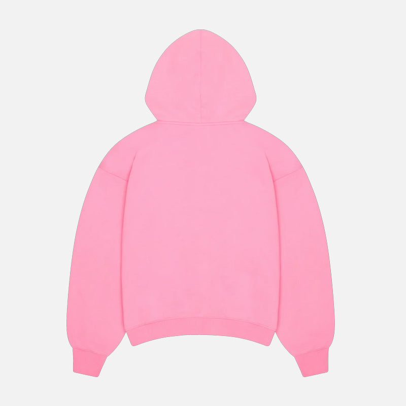 Broken Planet Zip-Up Hoodie - Candy Pink
