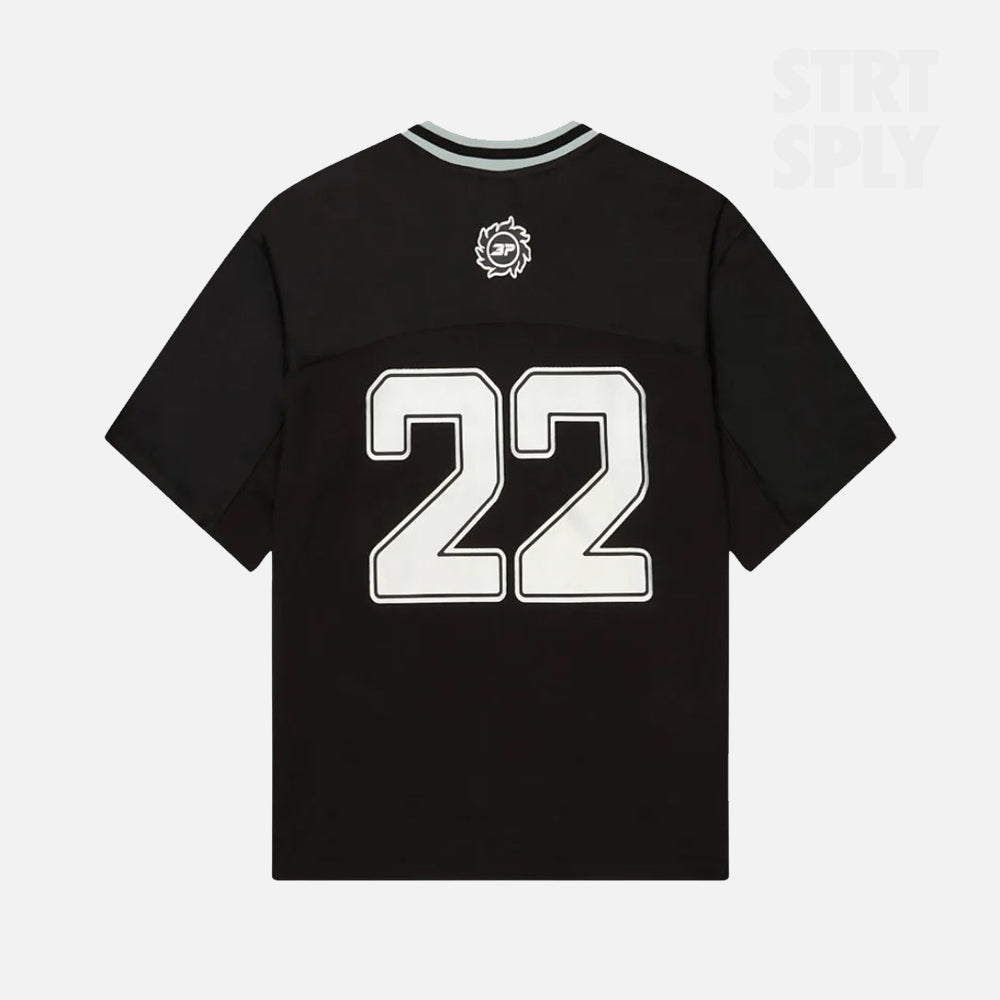 Broken Planet Football Jersey - Black / Silver