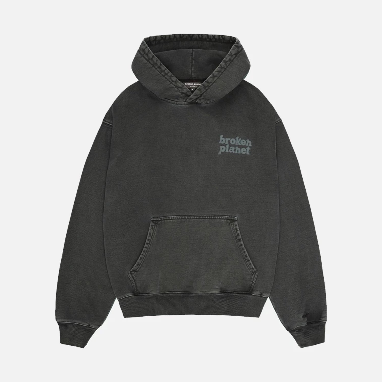 Broken Planet Market Basics Hoodie - Washed Soot Black