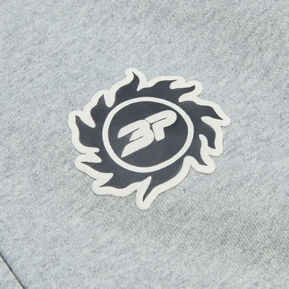 Broken Planet Sun Zip-Up Hoodie - Heather Grey