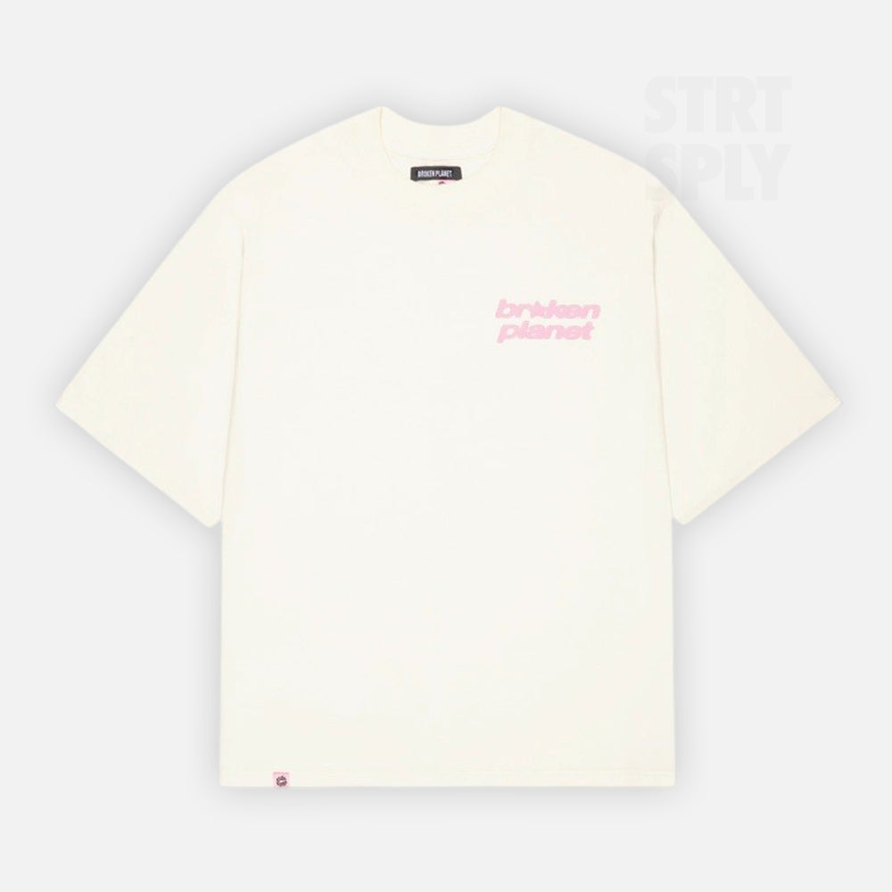 Broken Planet Star Logo T-Shirt - Vanilla White