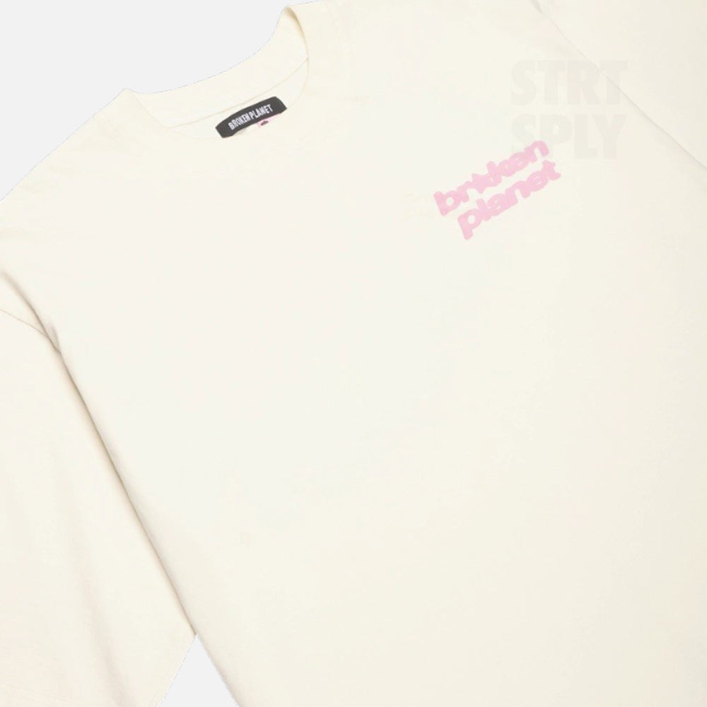 Broken Planet Star Logo T-Shirt - Vanilla White