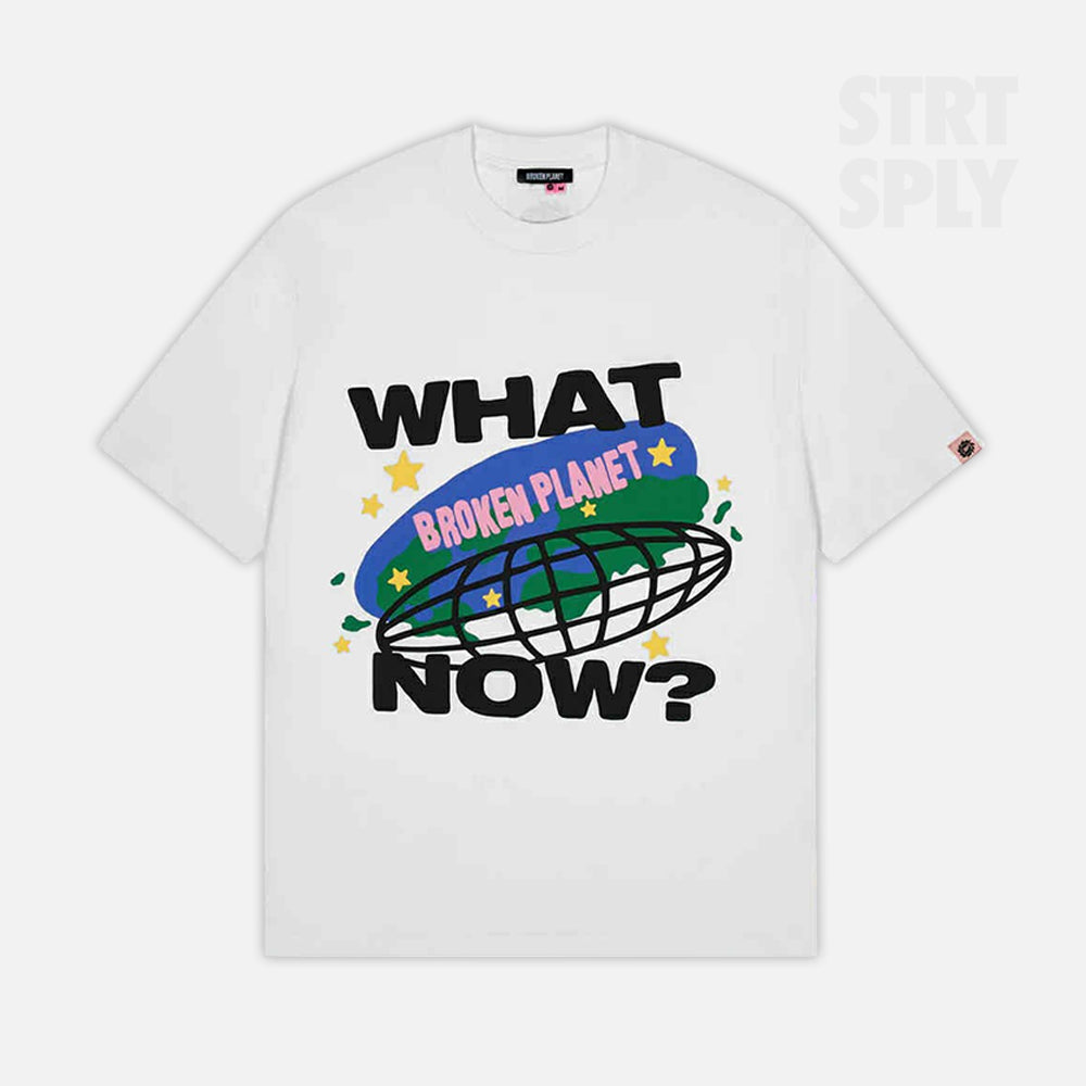 Broken Planet What Now T-Shirt - Snow White