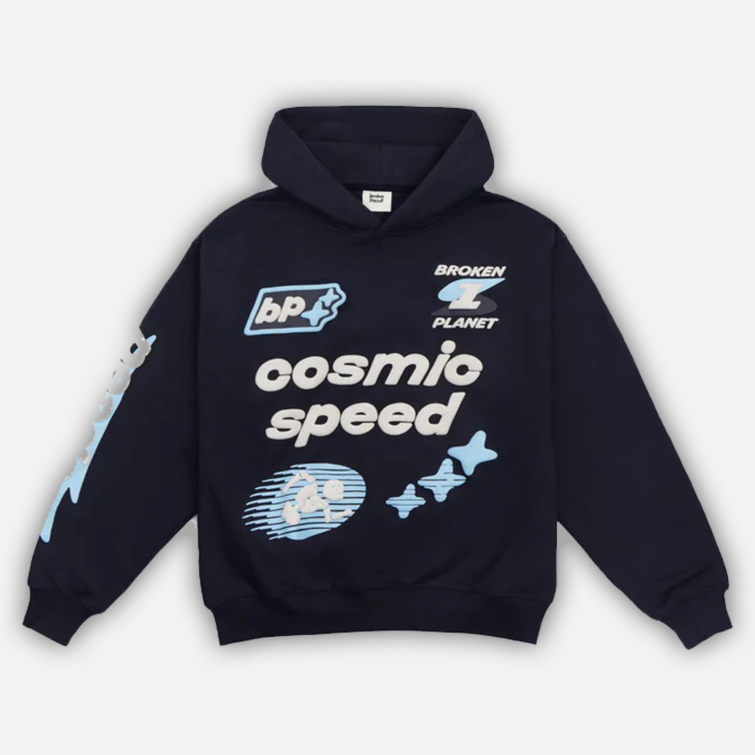 Broken Planet Market 'Cosmic Speed' Hoodie - Midnight Black