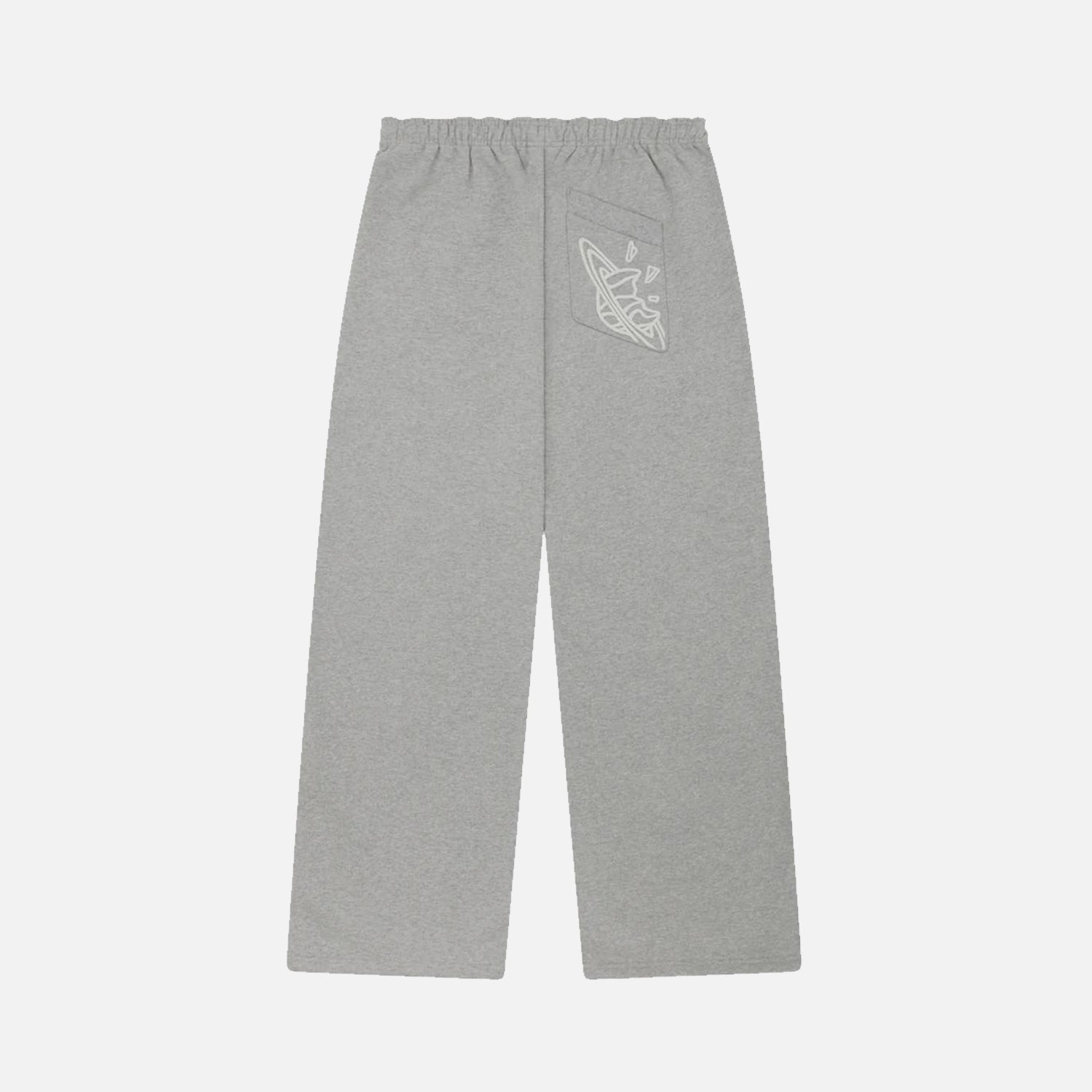 Broken Planet Market Wide Leg Bottoms - Heather Grey