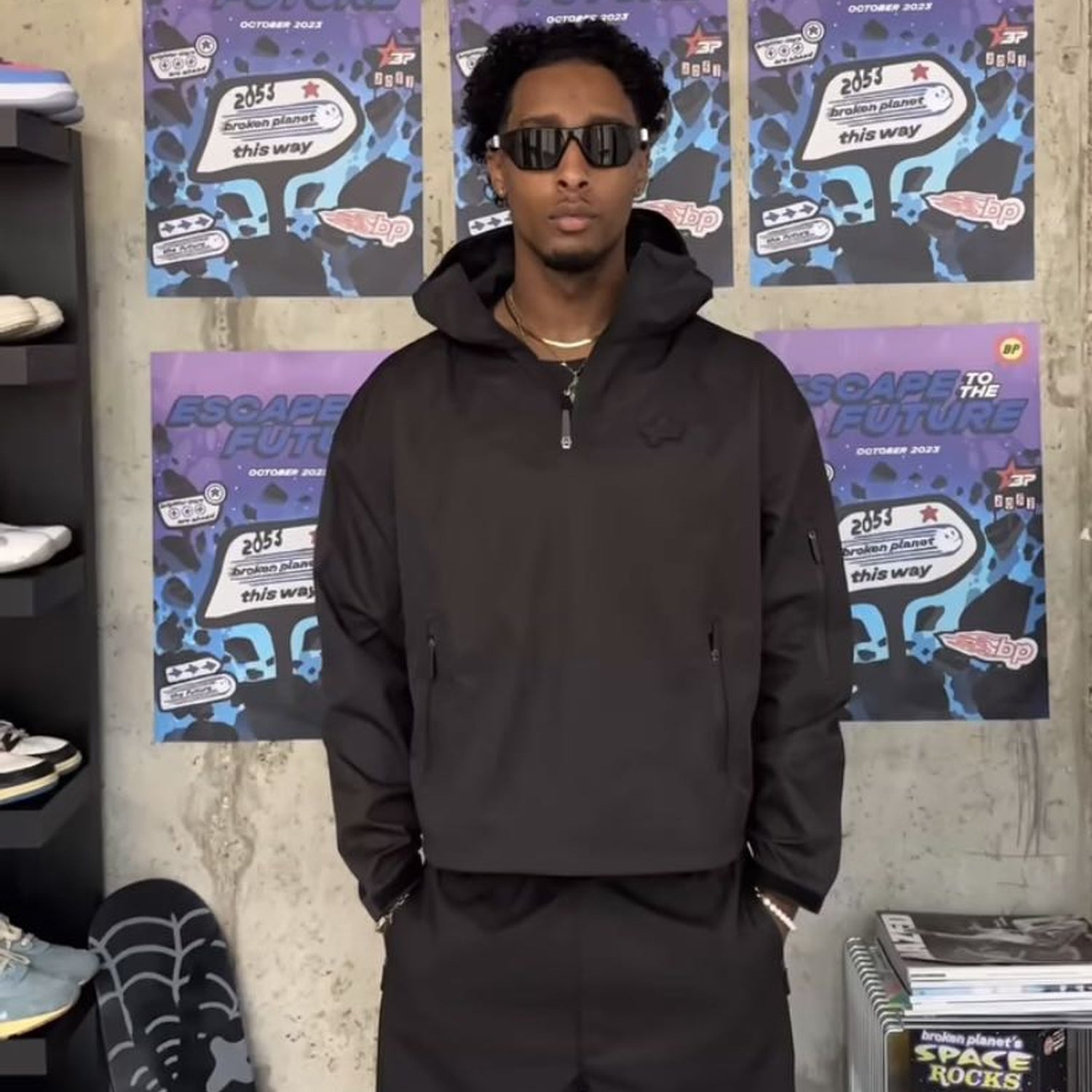 Broken Planet Market Waterproof Tech Jacket - Black