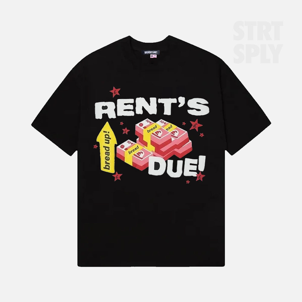 Broken Planet x Nemzzz Rent's Due T-Shirt - Midnight Black