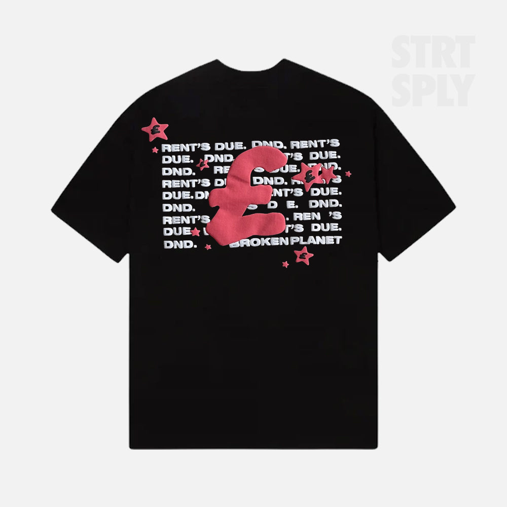 Broken Planet x Nemzzz Rent's Due T-Shirt - Midnight Black