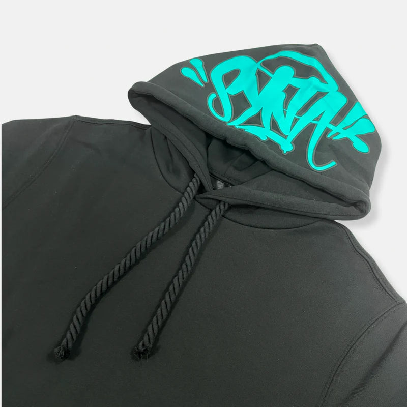 Syna World OG Rope Hoodie - Black / Teal