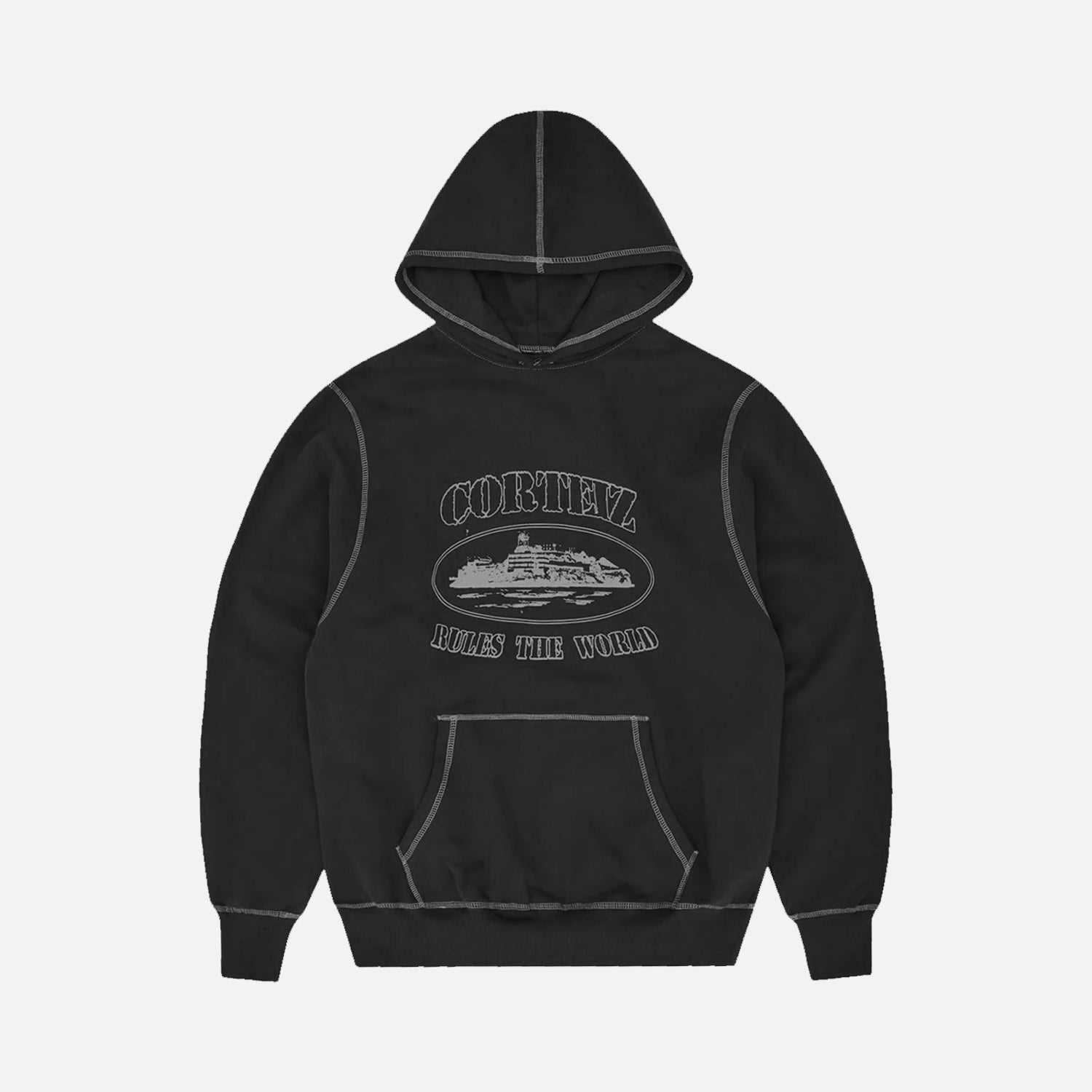 Corteiz RTW Superior Hoodie - Black / White