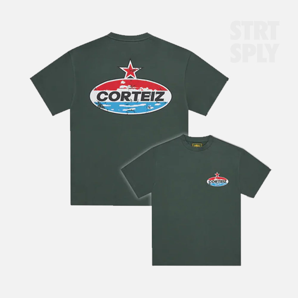 Corteiz RTW Motor Heavyweight T-Shirt - Forest Green