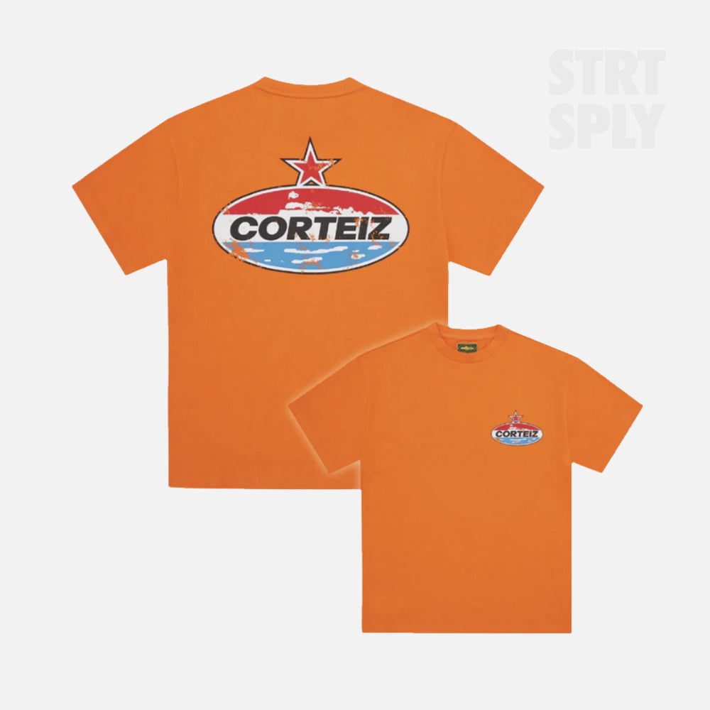 Corteiz RTW Motor Heavyweight T-Shirt - Orange
