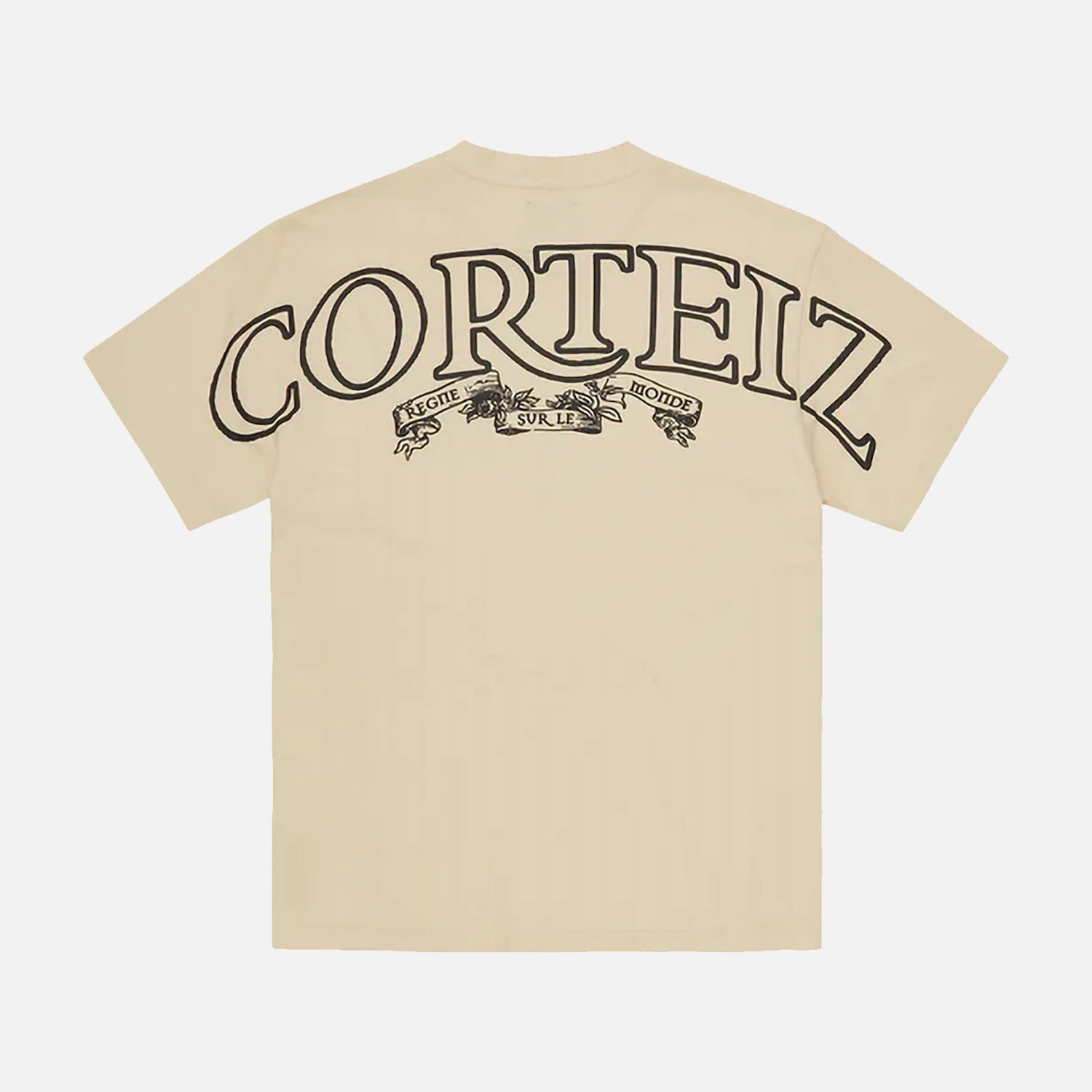 Corteiz RTW Royale Heavyweight T-Shirt - Beige / Black