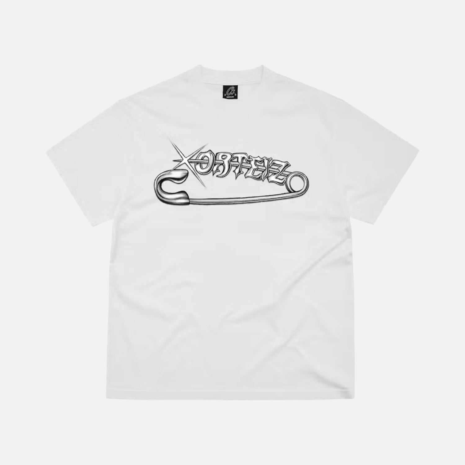 Corteiz RTW Safety Pin T-Shirt - White / Black