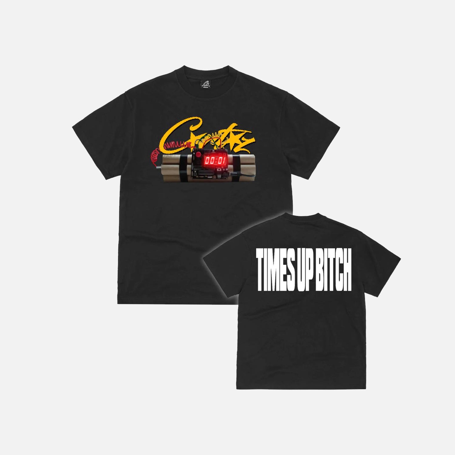 Corteiz RTW Timebomb T-Shirt - Black