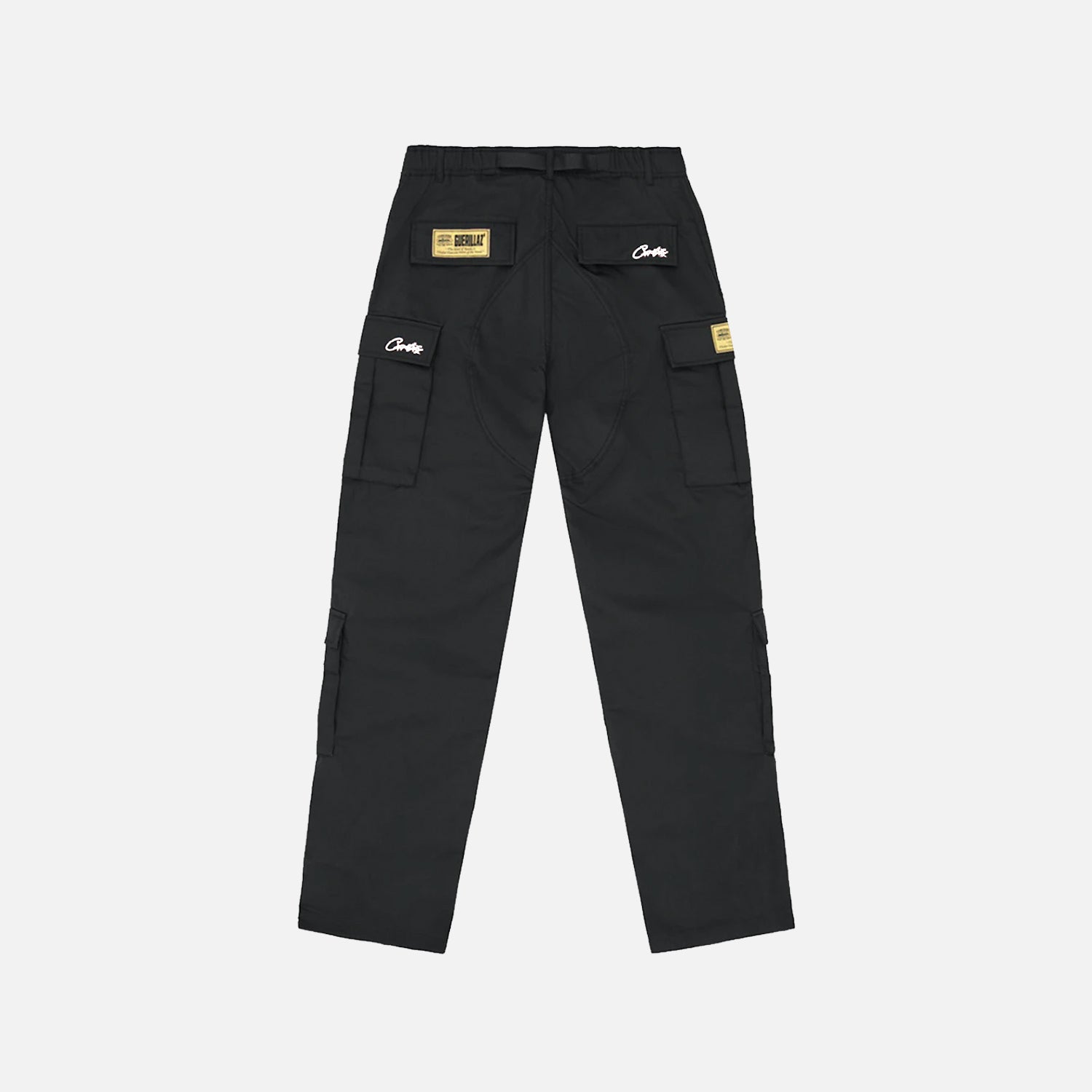 Corteiz RTW Alcatraz Guerillaz Cargo Trouser - Black / White
