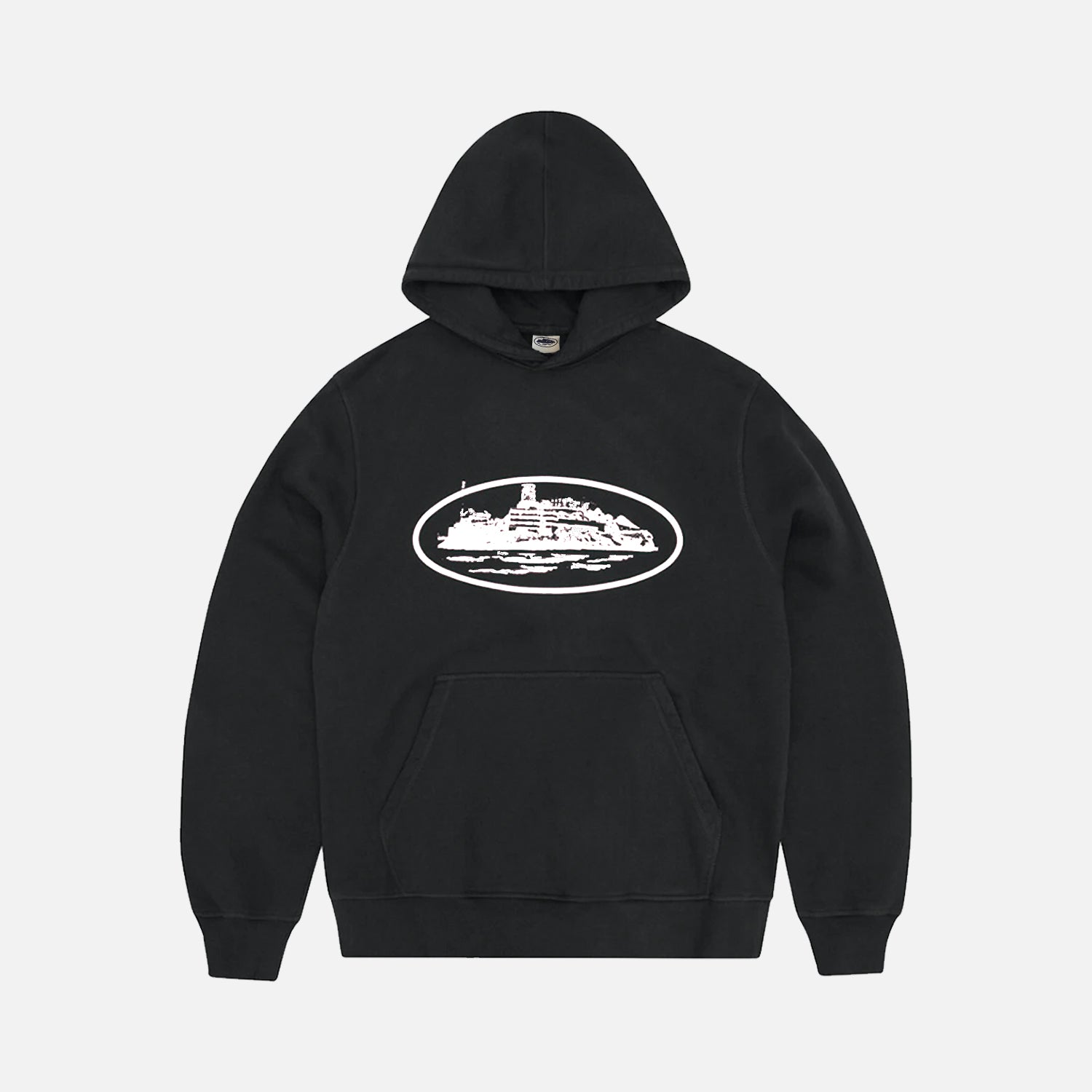 Corteiz RTW Alcatraz Hoodie - Black / White