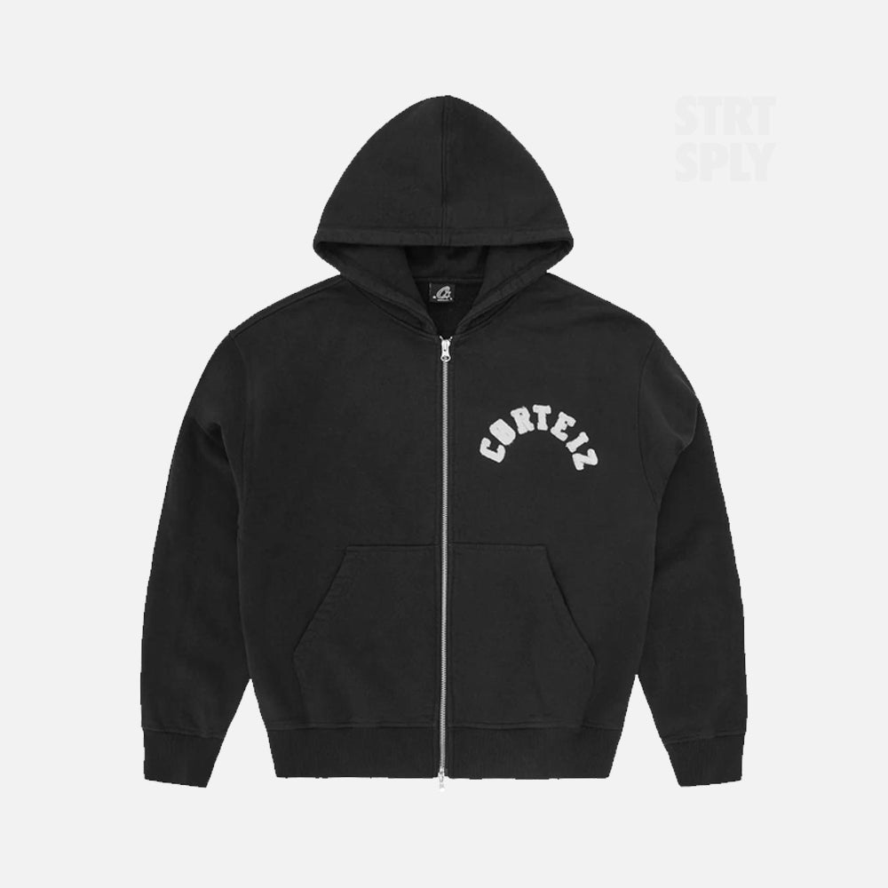 Corteiz RTW Colly Arch Zip Hoodie - Black