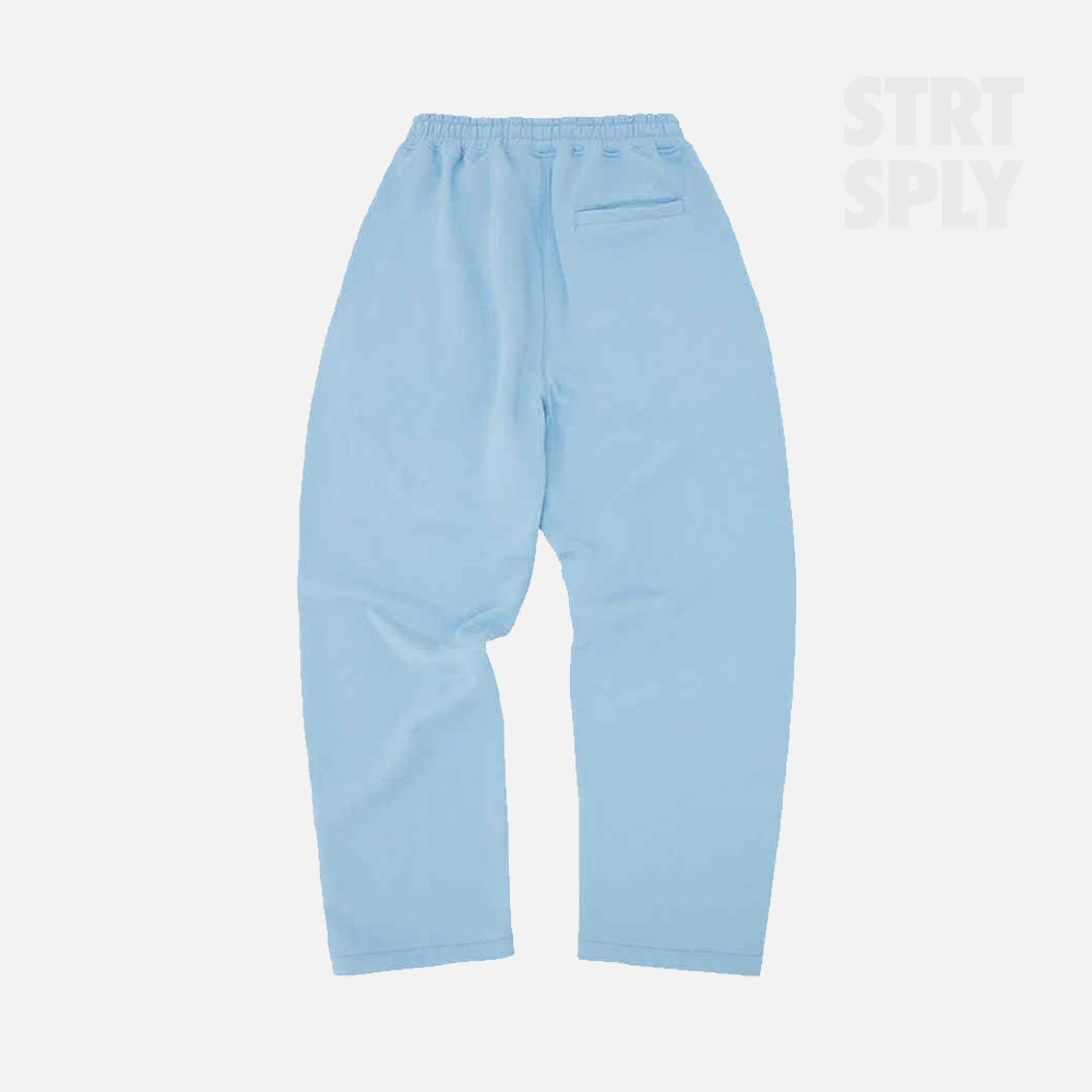 Corteiz RTW Island Puff Print Open Hem Pant - Baby Blue