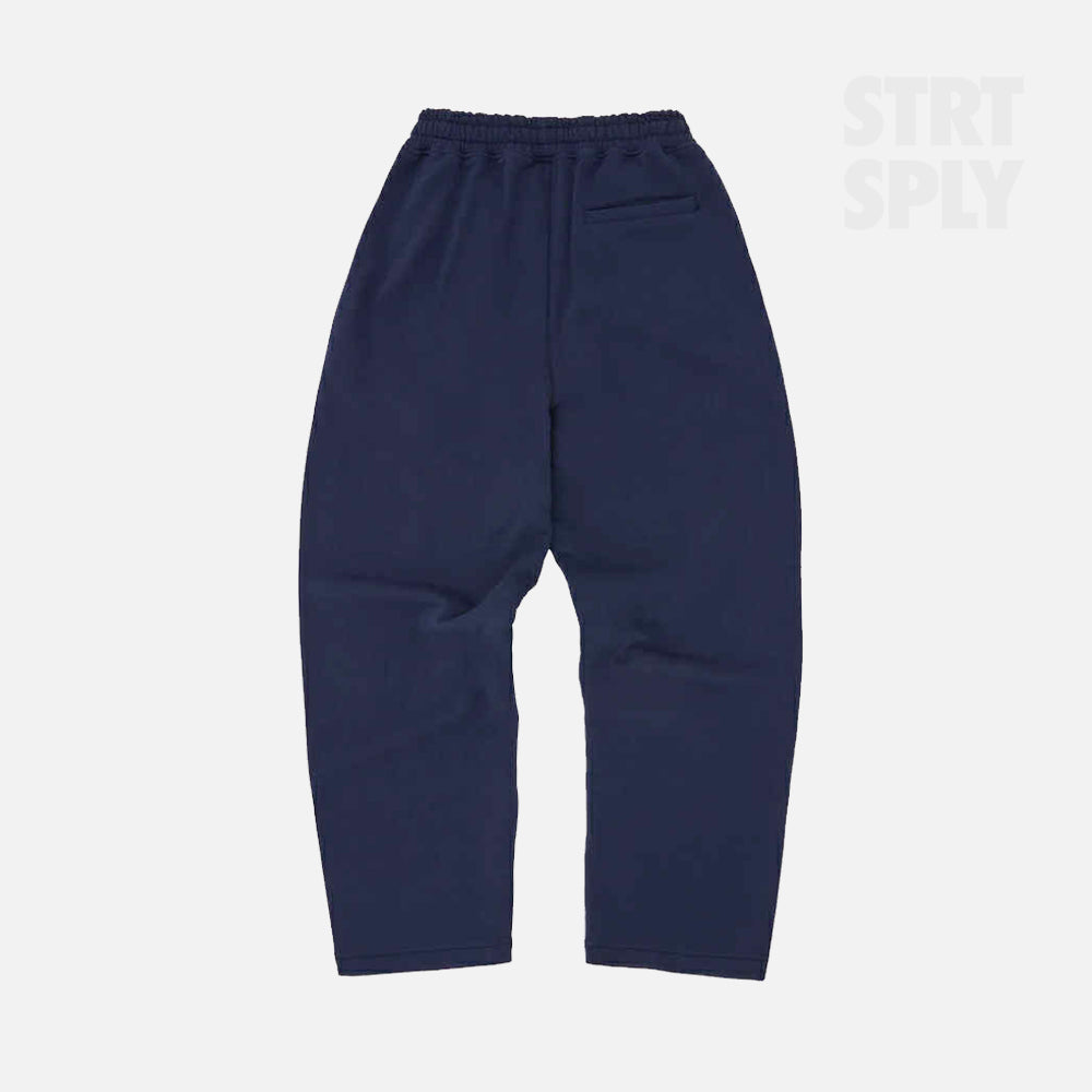Corteiz RTW Island Puff Print Open Hem Pant - Navy