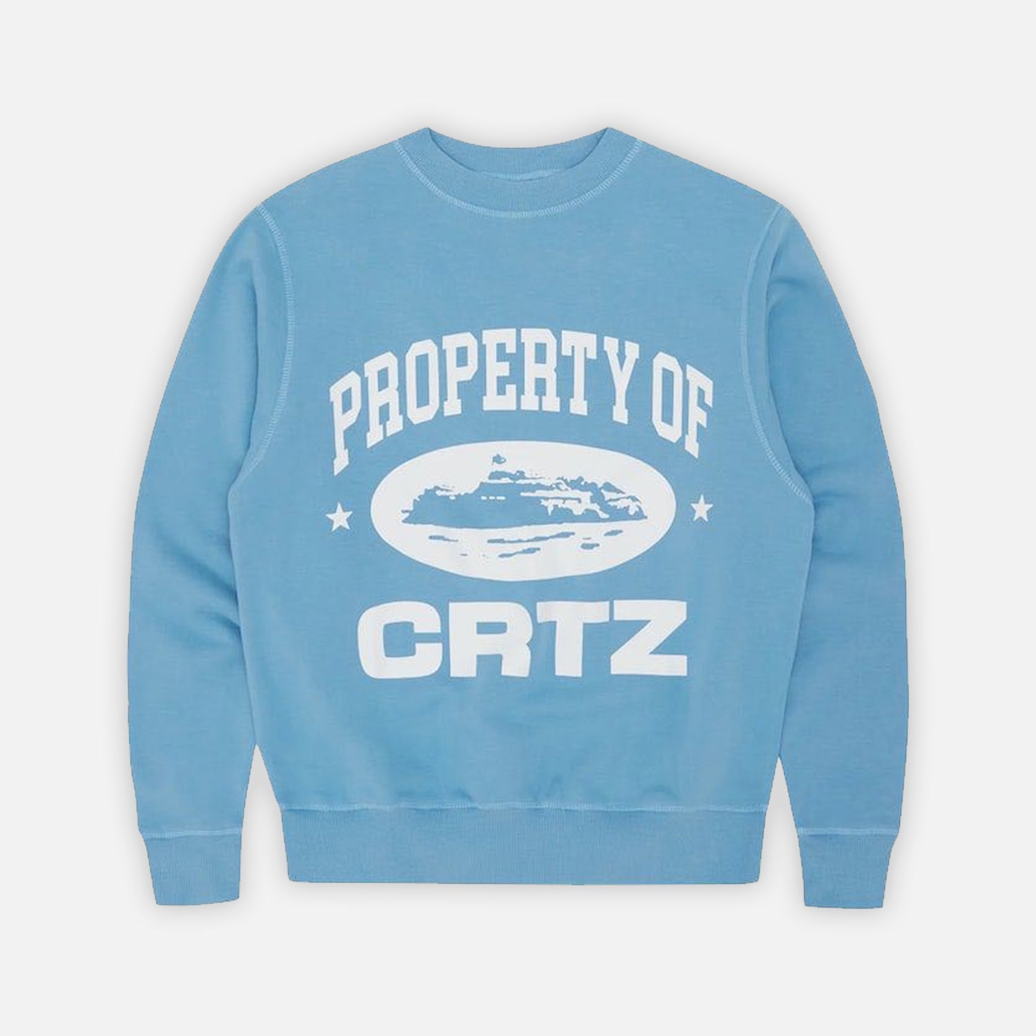 Corteiz RTW Property Sweatshirt - Baby Blu