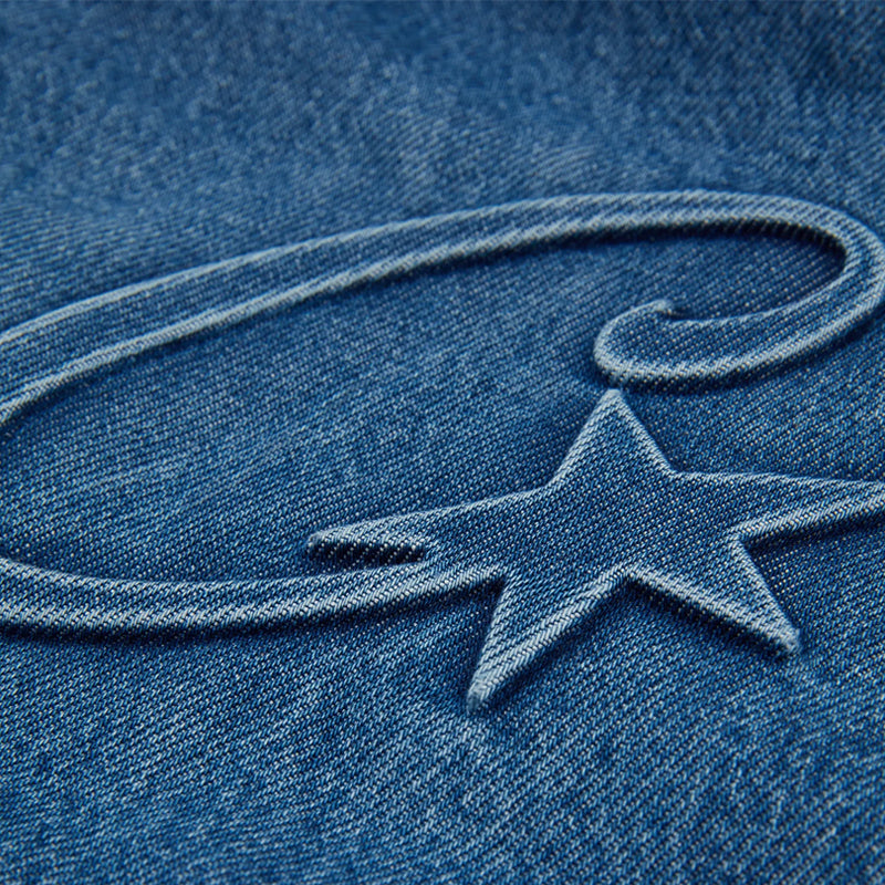 Corteiz RTW C-Star Denim Workwear Jacket - Blue