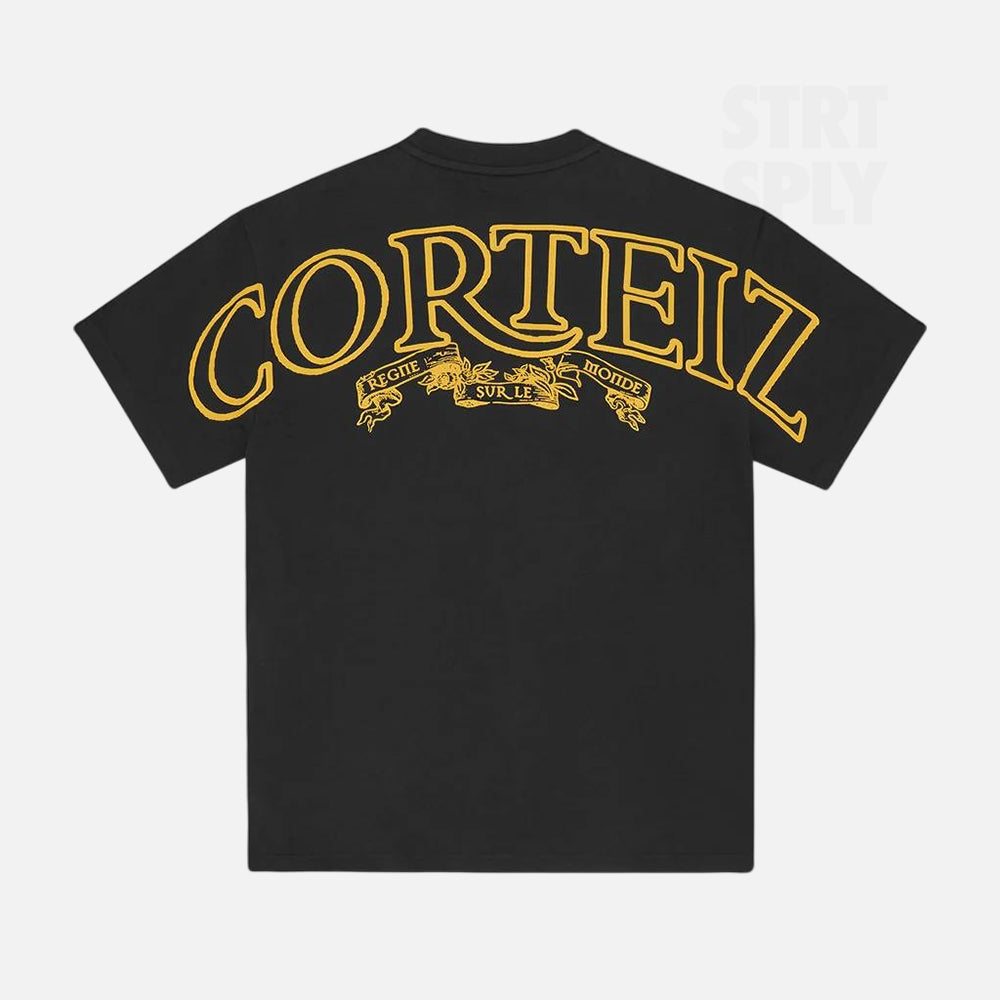 Corteiz RTW Royale Heavyweight T-Shirt - Black / Yellow