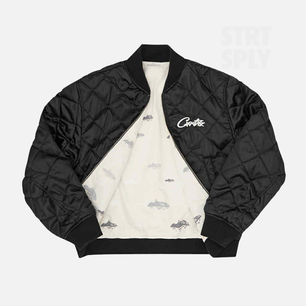 Corteiz RTW Island Pattern Reversible Jacket - Off White