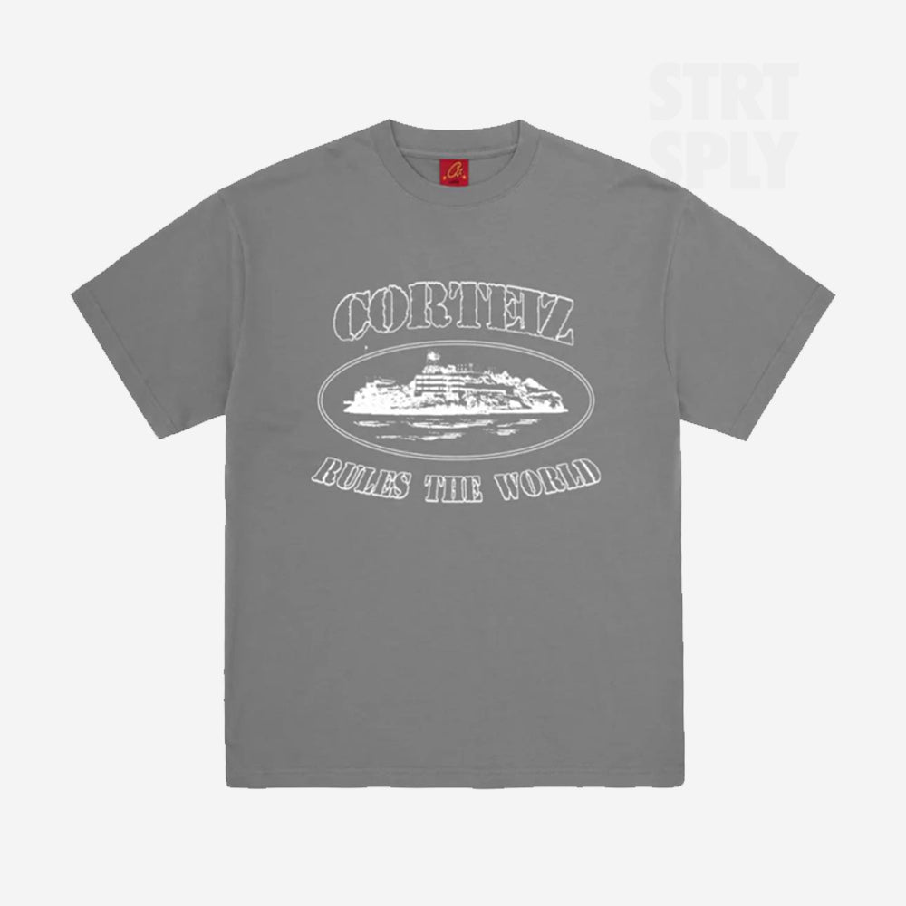 Corteiz RTW Alcatraz T-Shirt - Gully Grey