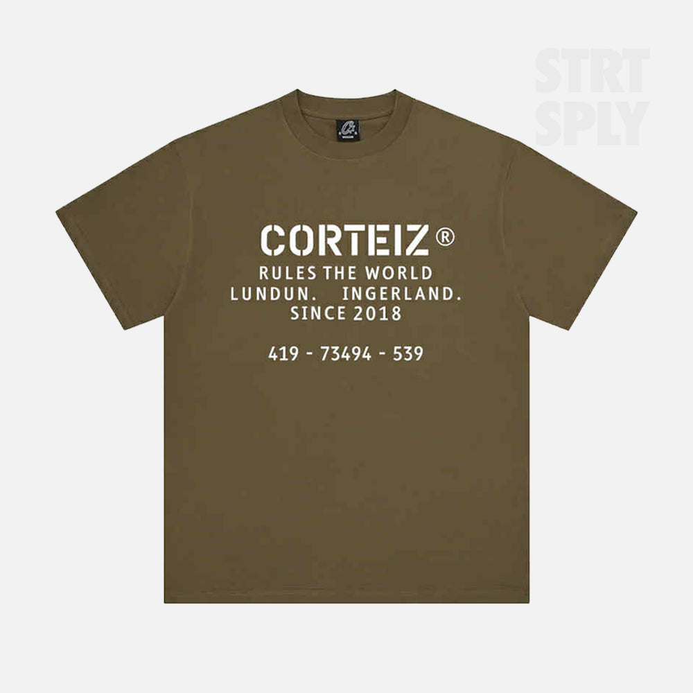 Corteiz RTW Stencil T-Shirt - Khaki