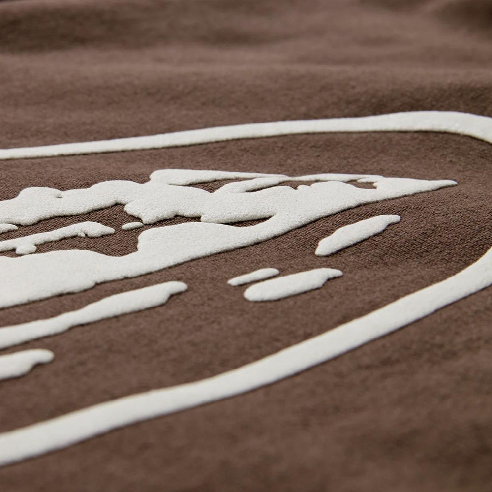 Corteiz RTW Island Puff Print Open Hem Pant - Brown